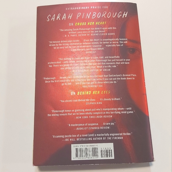 5 for $25- Cross Her Heart, a Novel by Sarah Pinborough - Picture 2 of 8
